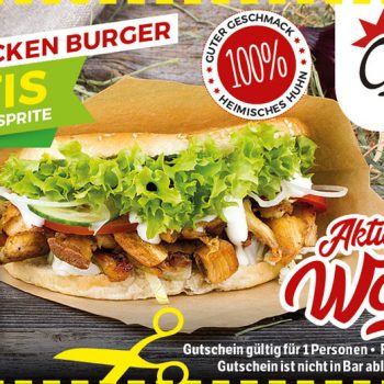 Pulled-Chicken-Burger Aktion
