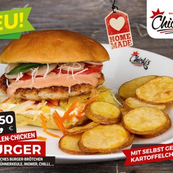 Limited Edition: Der Surf’n Turf Burger! Chickis Garnelen Chicken Burger